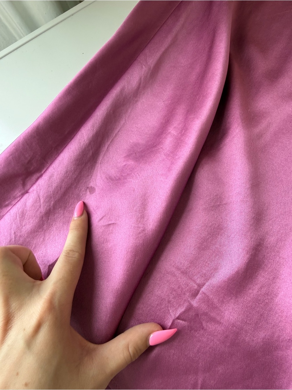 100% Silk Victoria’s Secret Shiny Tie-Back Dress - Picture 7 of 7